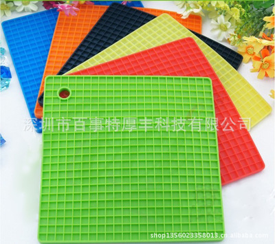 【硅胶餐垫 硅胶垫子 硅胶锅垫 硅胶防烫隔热垫 绝佳硅胶礼品】价格,厂家,图片,餐垫、杯垫,深圳市百事特厚丰科技-